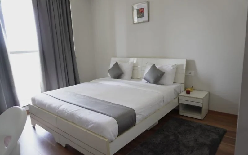 Private room with Shared Living Area and Kitchen